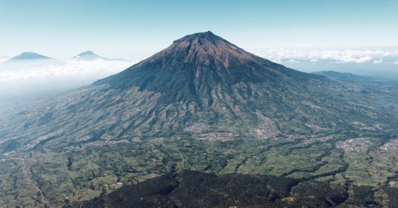 Single Travel - An Isolated Mountain Volcano