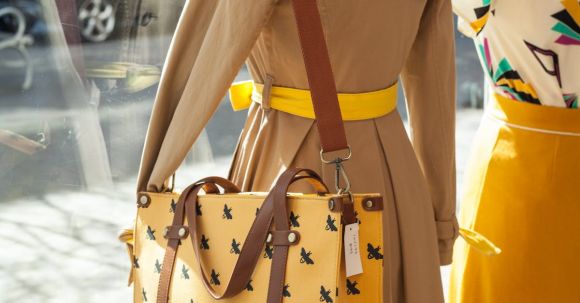 Boutique - Yellow and Black Leather Cross body bag