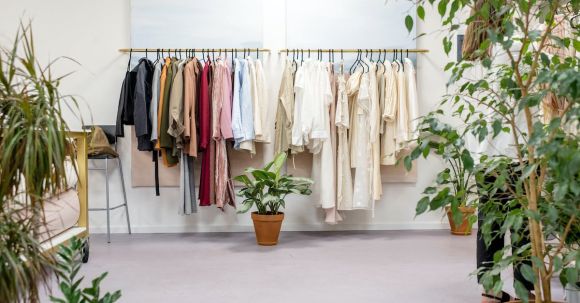 Boutique - Clothes Hanged on Clothes Rack