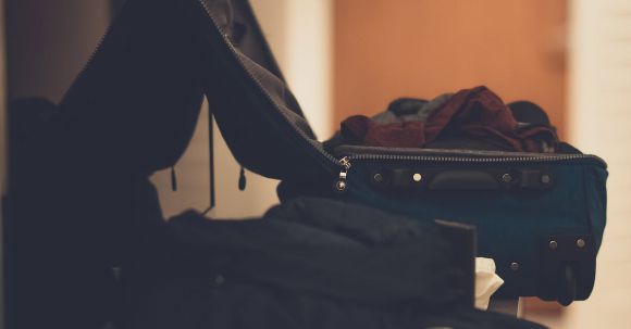 Packing - Blue Travel Luggage