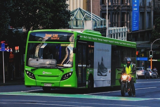 green bus